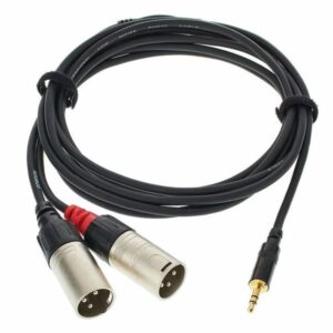 CABLES - MINI JACK vers DOUBLE XLR Mâle